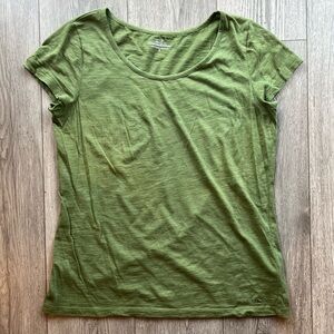 Vineyard Vines Women’s Slub Scoop Crew Neck Short Sleeve T-shirt Green SZ Small